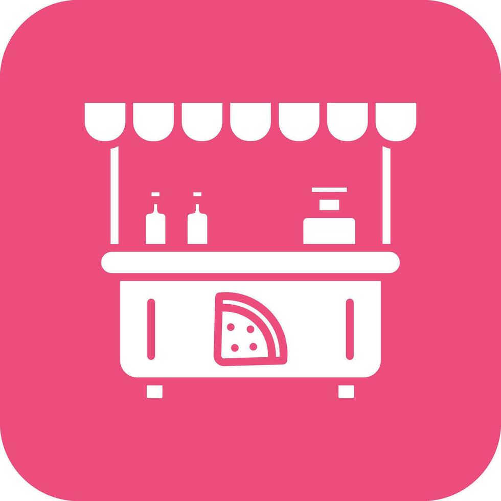 Pizza Stall Vector Icon