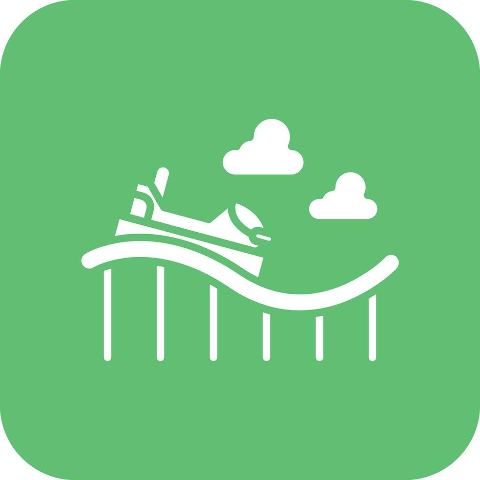 Roller Coaster Vector Icon