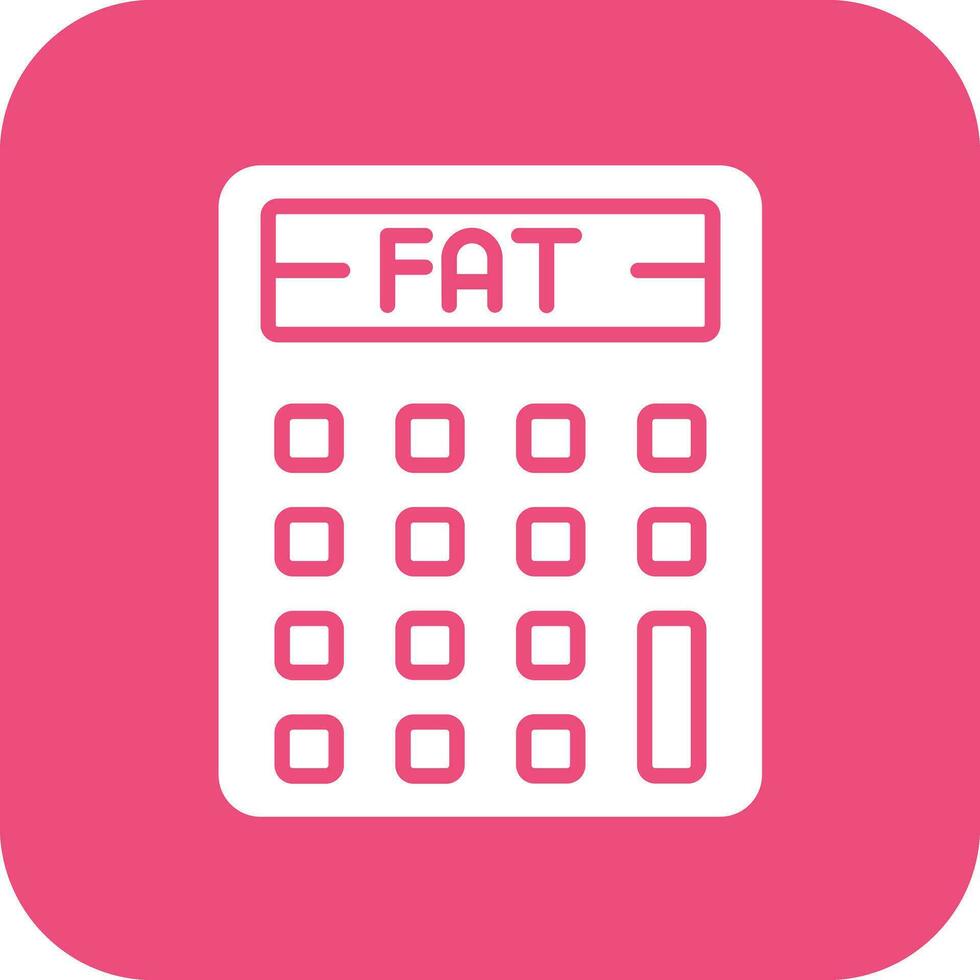 Body Fat Calculator Vector Icon