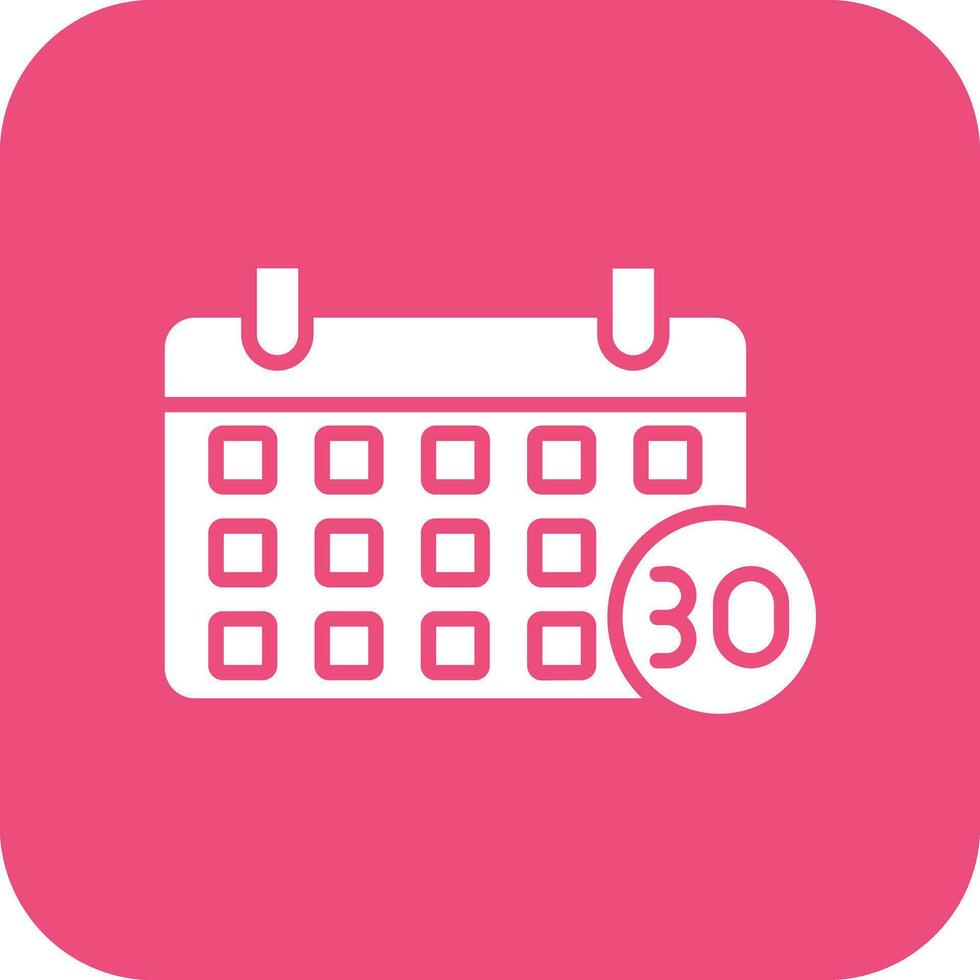 30 Days Challenge Vector Icon