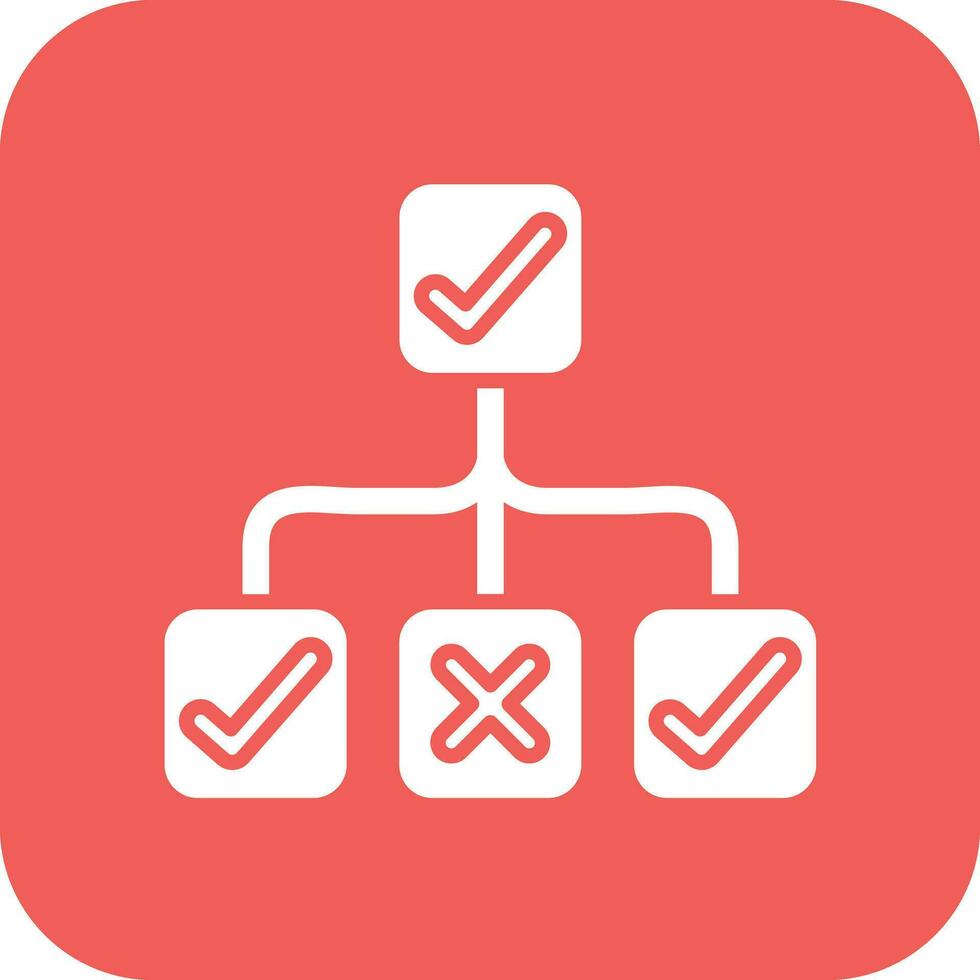 Decision Tree Vector Icon