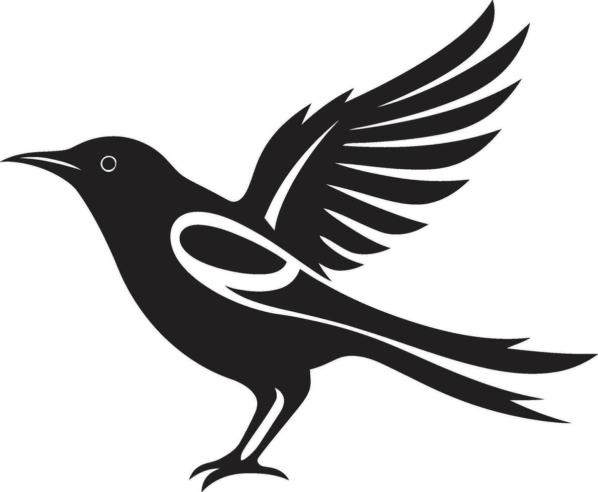 Kestrels Vigilance Icon Elegant Vulture Symbol vector