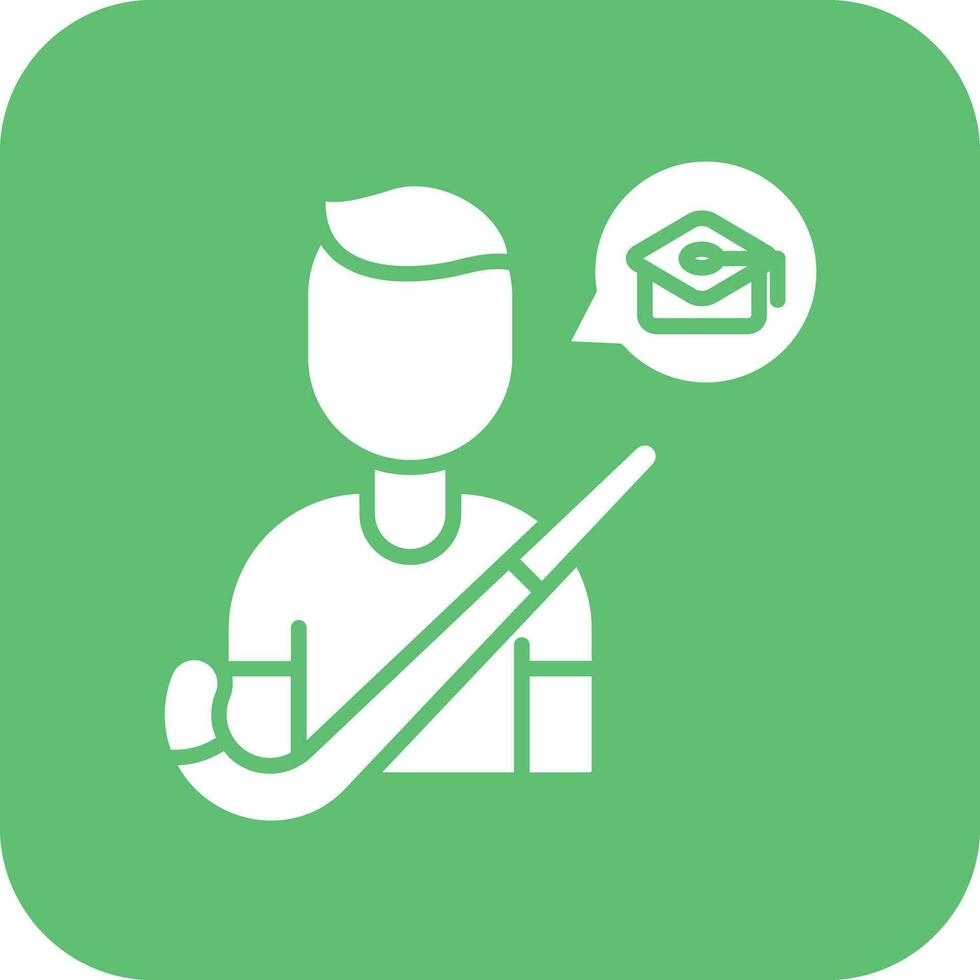 Private Hockey Lessons Vector Icon