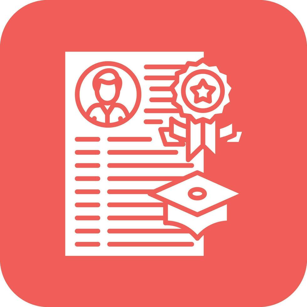 Academic Record Vector Icon