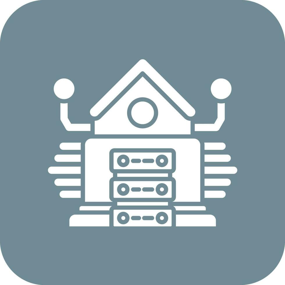 Marketing Data Warehouse Vector Icon