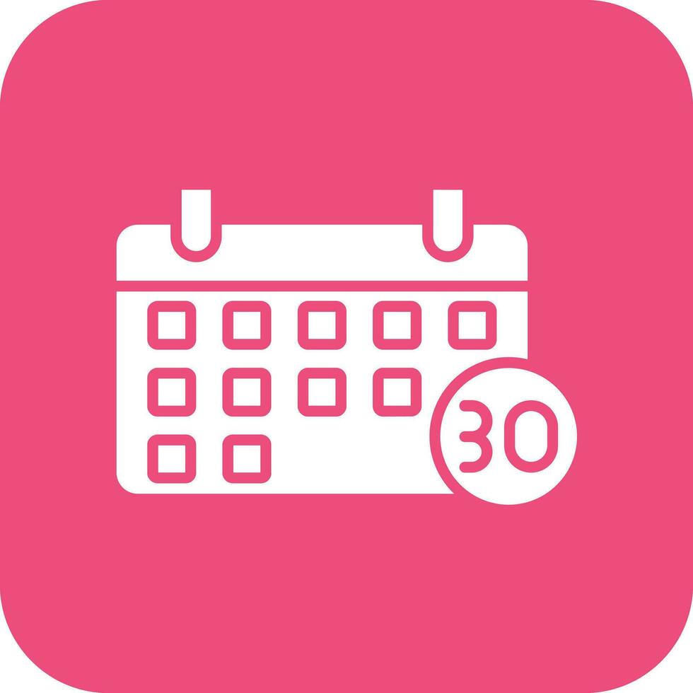 30 Day Challenge Vector Icon