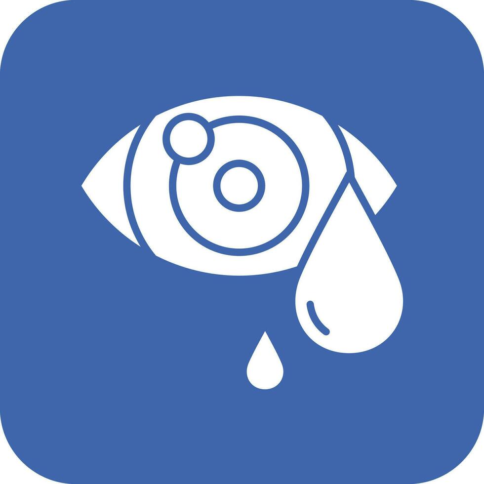 acuoso ojos vector icono