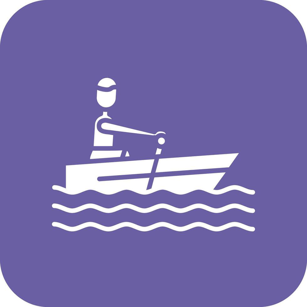 Canoeing Vector Icon