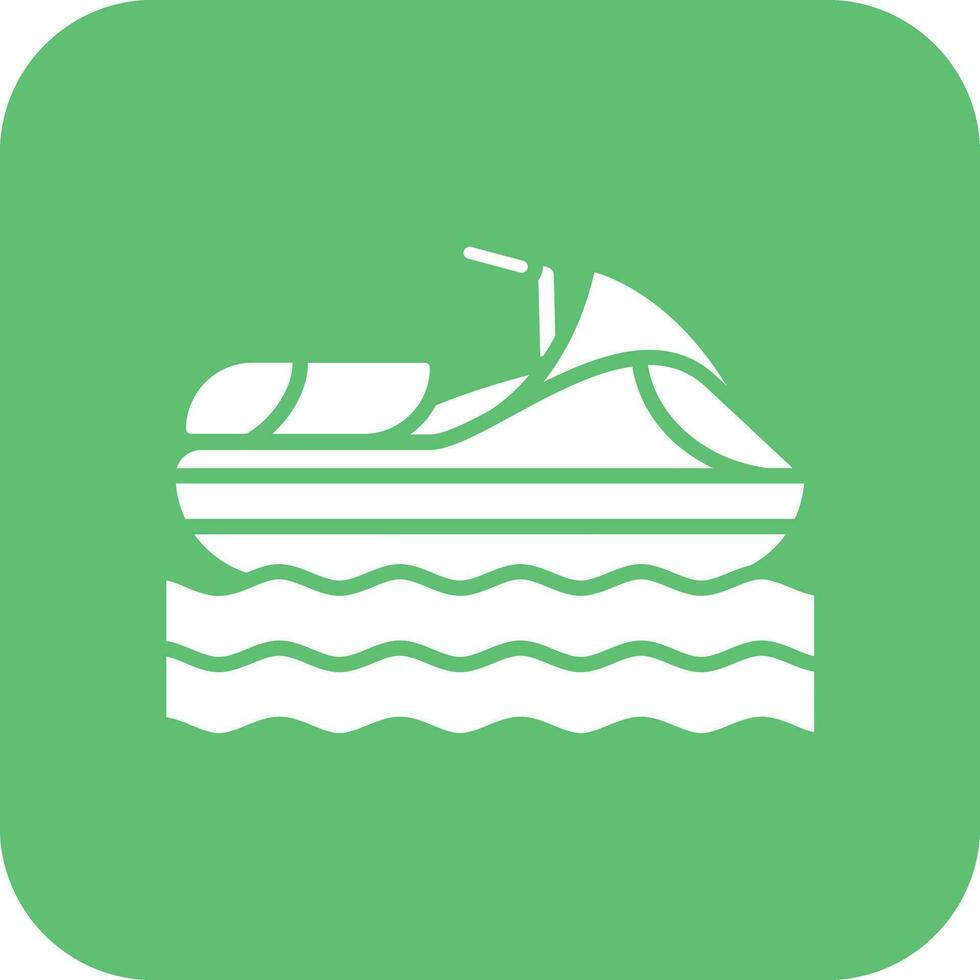 Jet Skiing Vector Icon