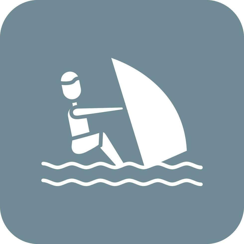 Windsurfing vector icono