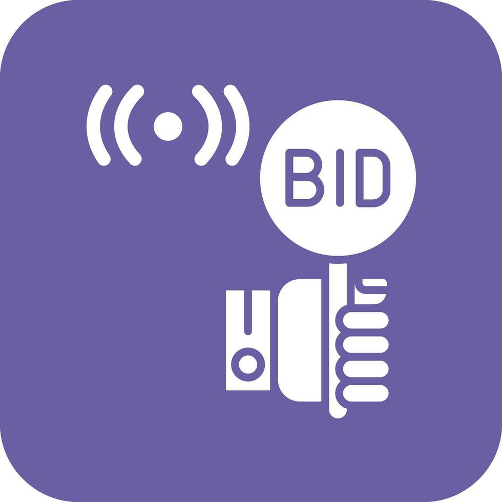 Live Bidding Vector Icon
