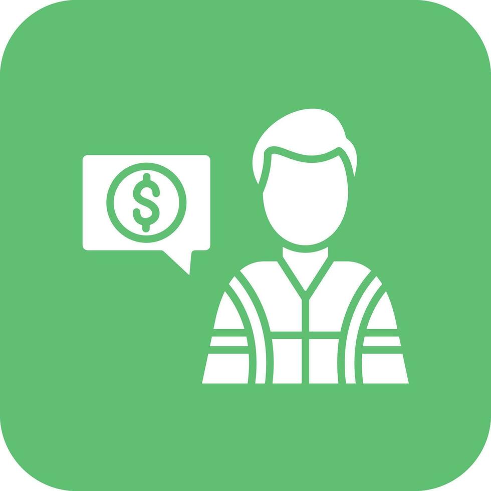 financiero tutor masculino vector icono