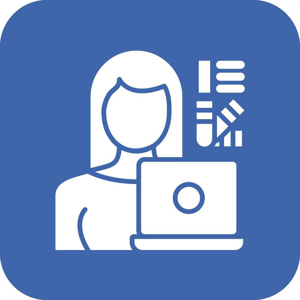 Designer Female Vector Icon
