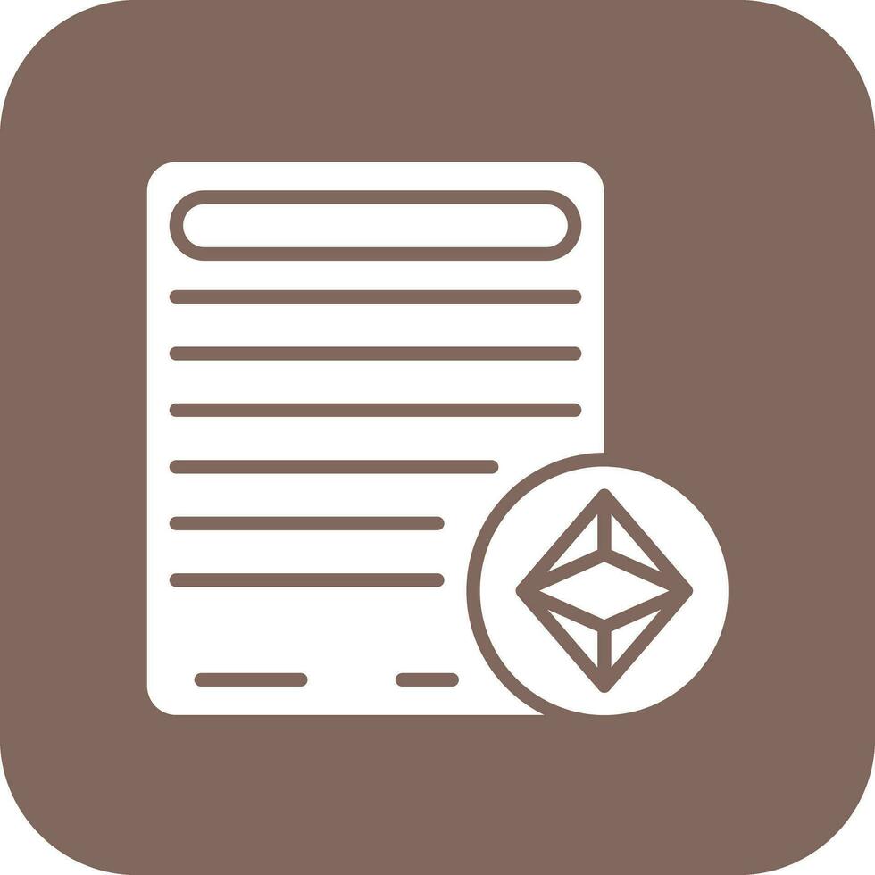 Digital Contract Vector Icon