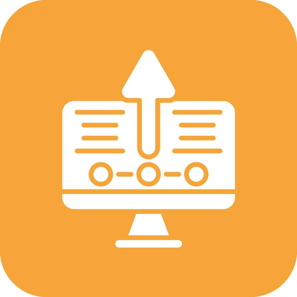 Upgrade Desktop Vector Icon