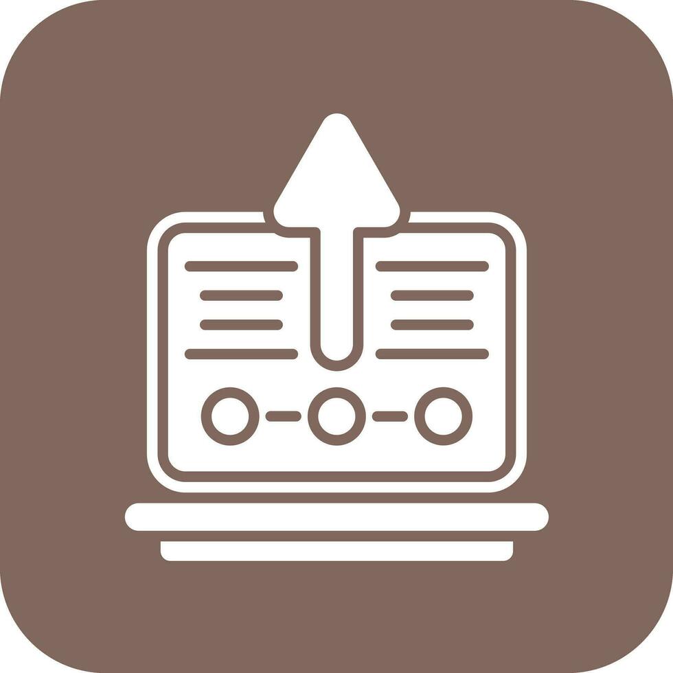 Upgrade Laptop Vector Icon