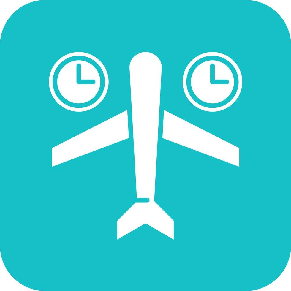 Jet Lag Vector Icon