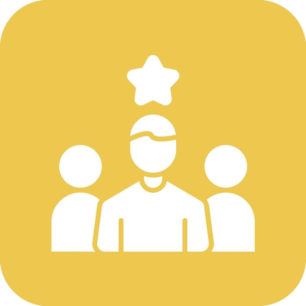 Team Leader Vector Icon