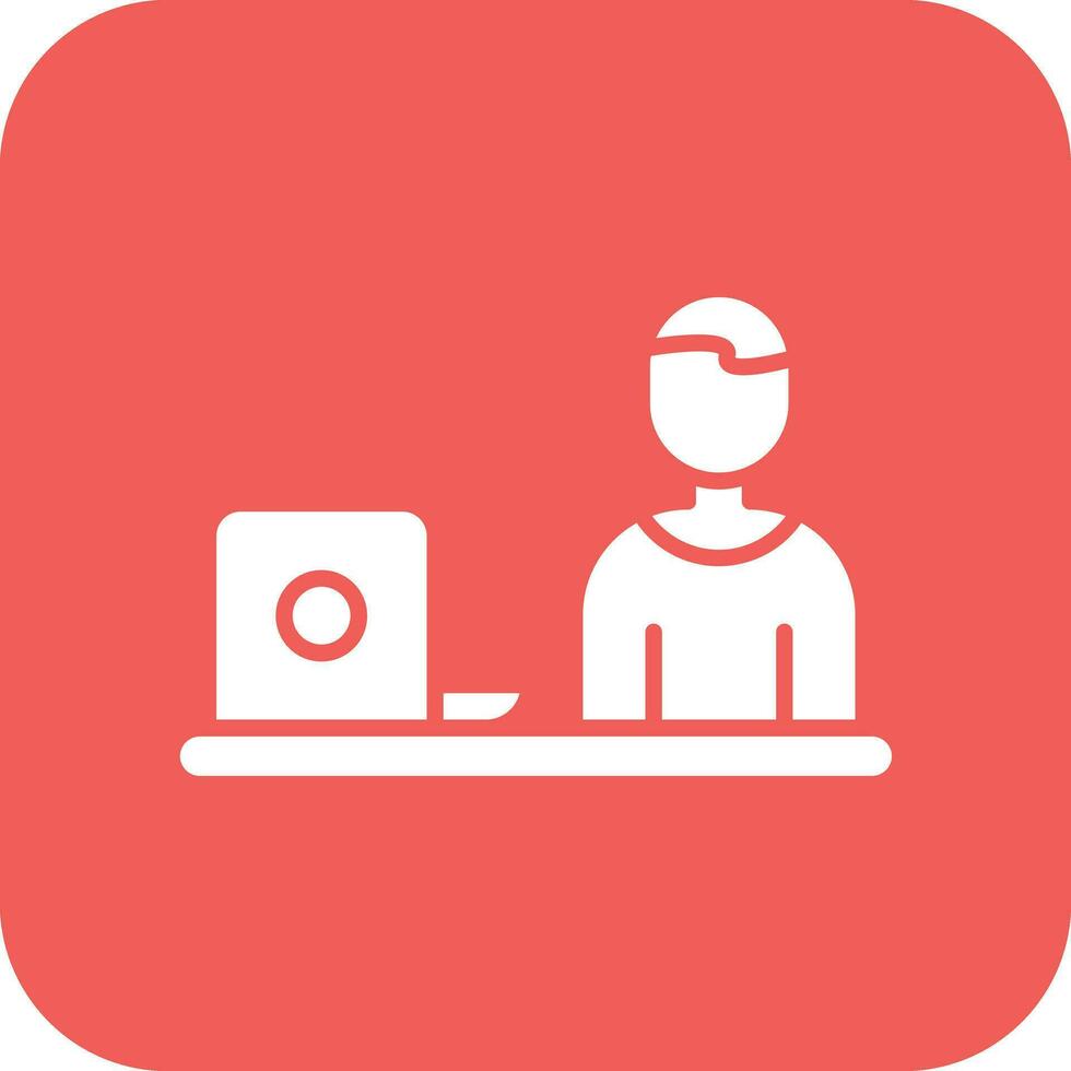 Hard At Work Vector Icon