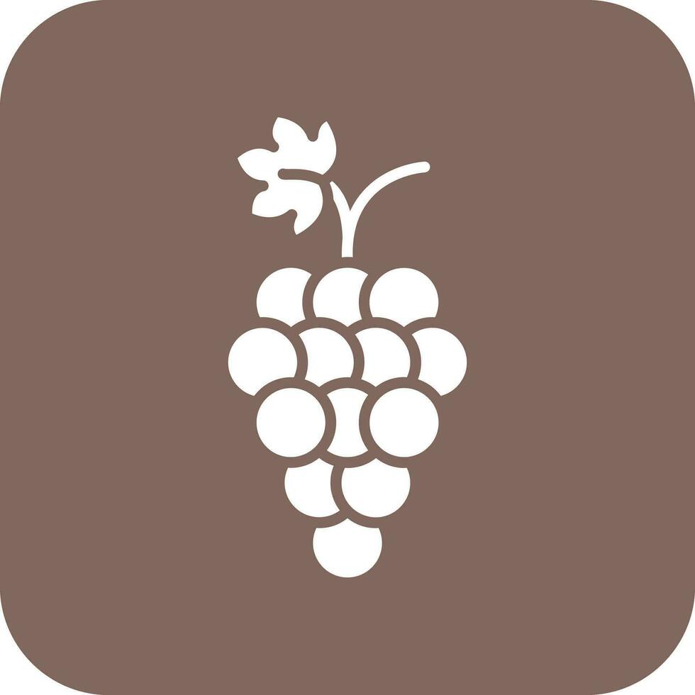 icono de vector de uvas