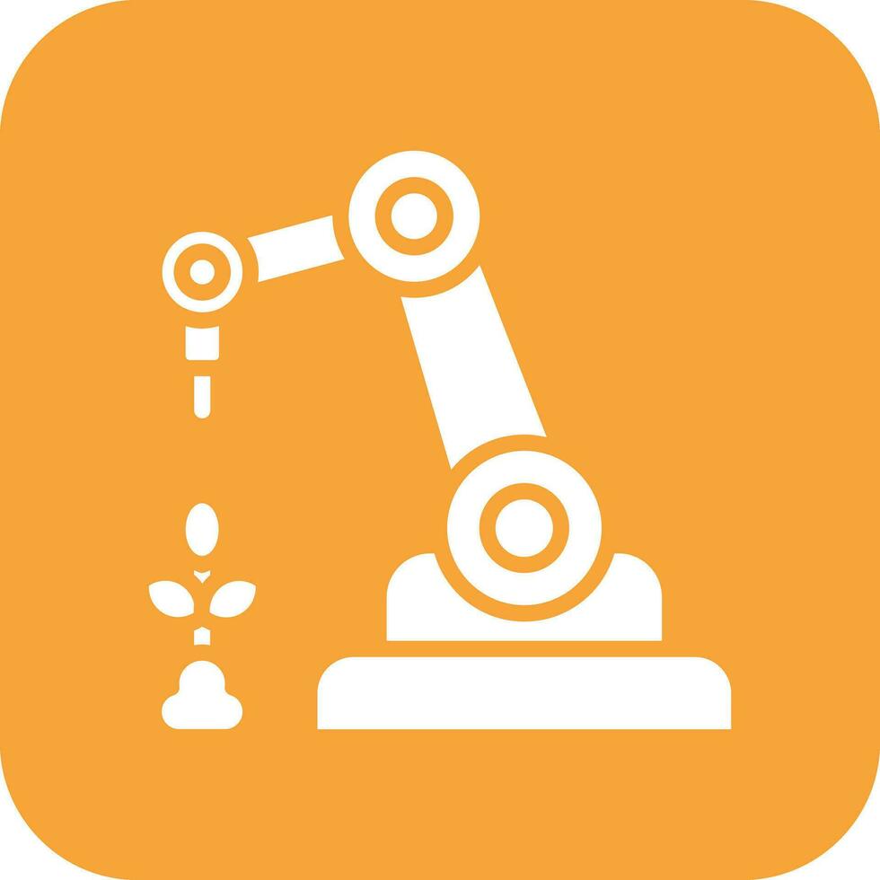 Agricultural Robot Vector Icon