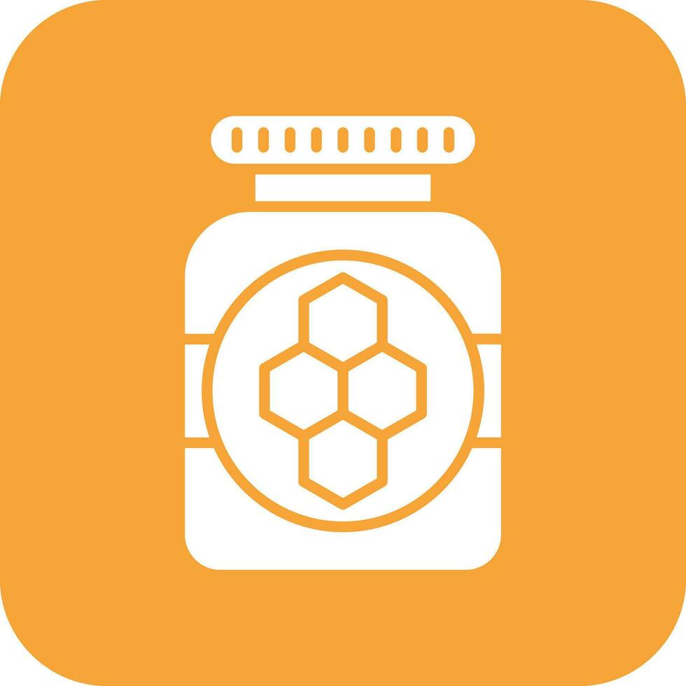 Honey Jar Vector Icon