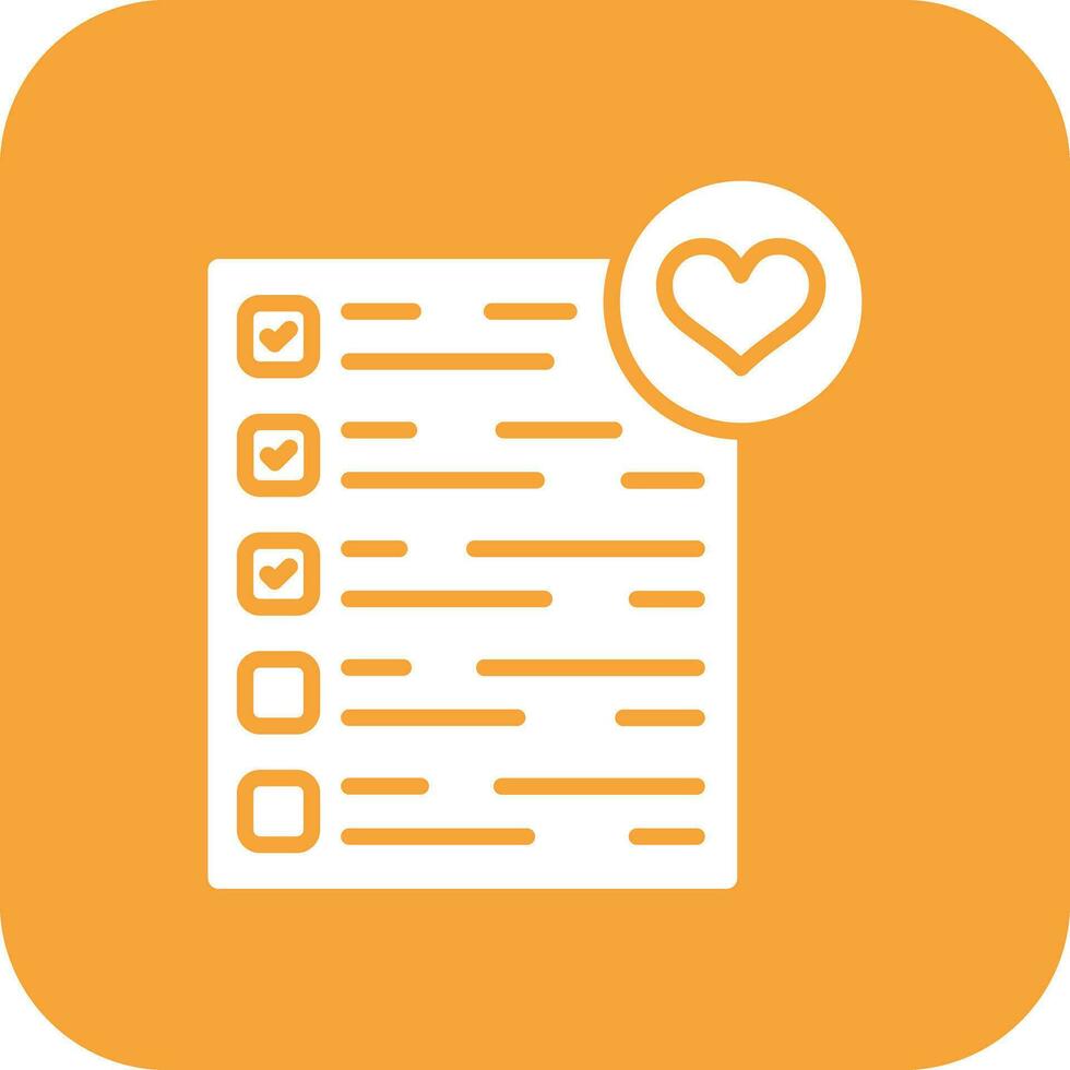Wishlist Vector Icon