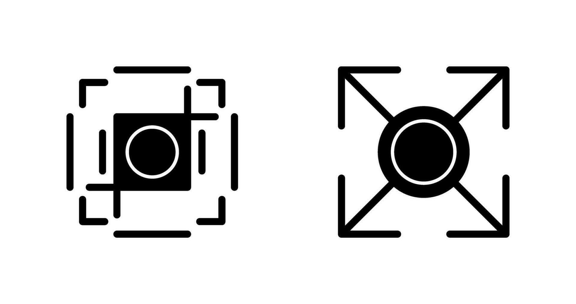 crop and expand Icon vector