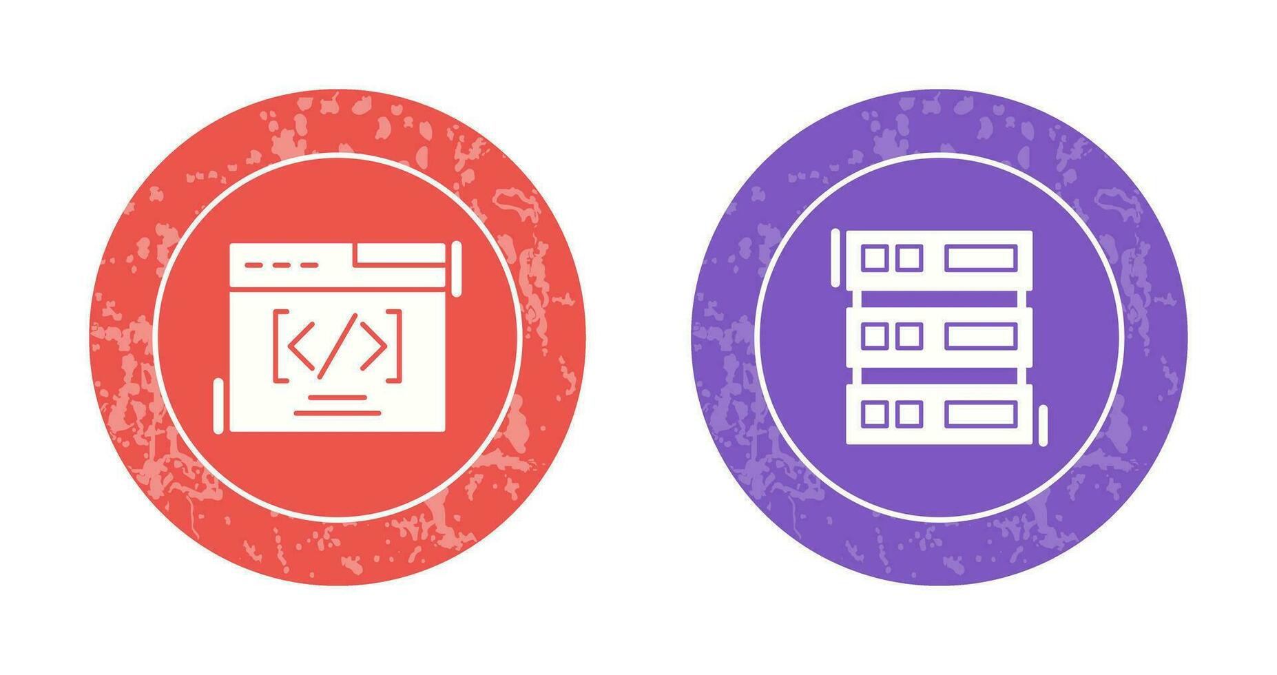 Web Coding ND Server Icon vector