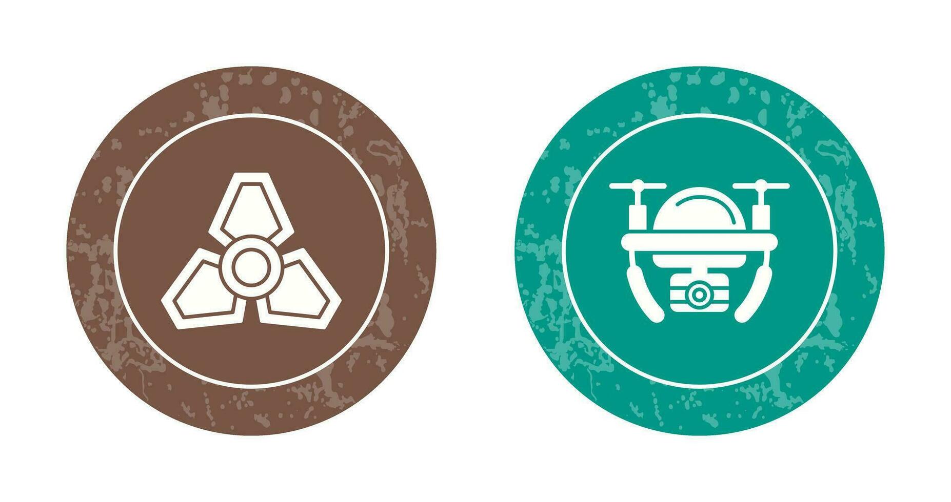 lander and camera drone Icon vector