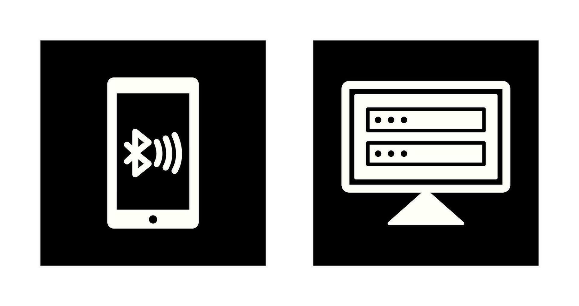 Connected Device and Corrupted data Icon vector