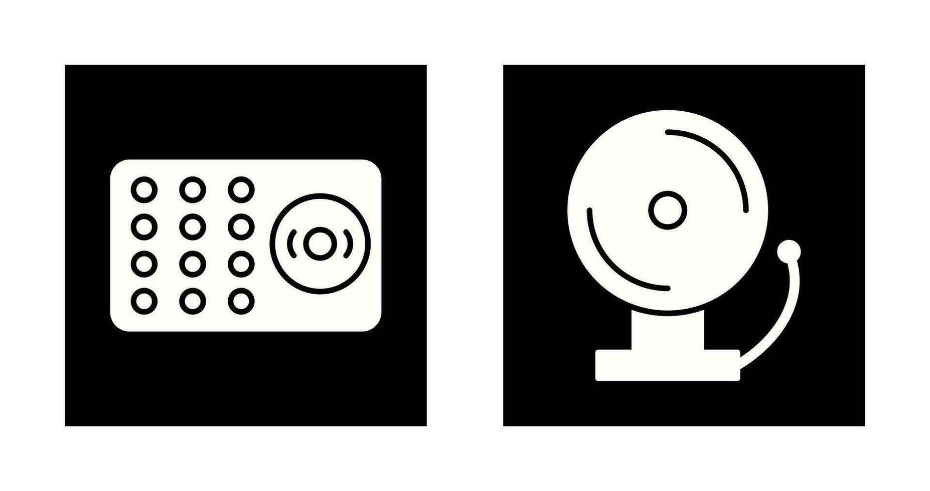 ring alarm and fire alarm  Icon vector
