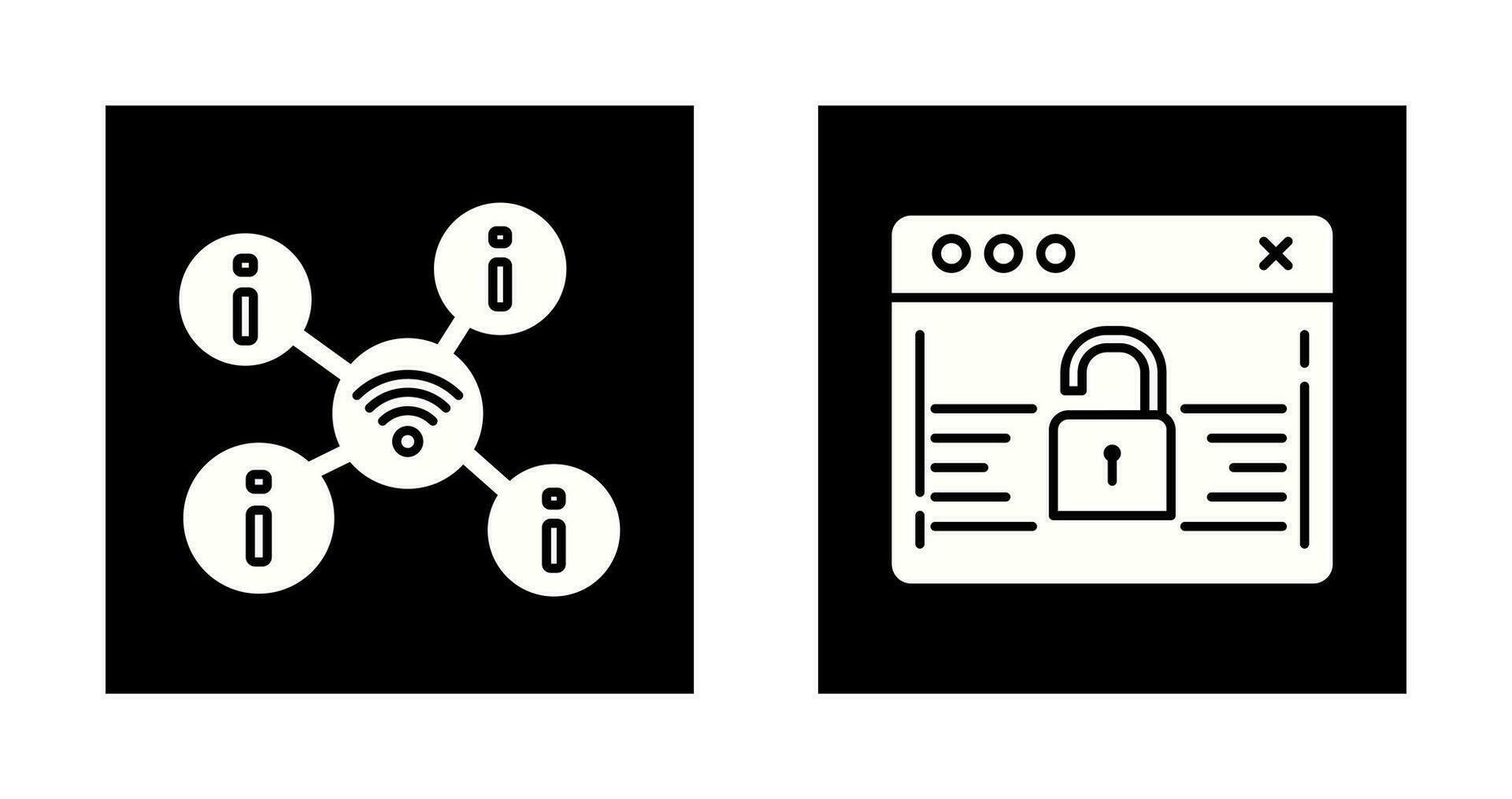 wifi and password Icon vector