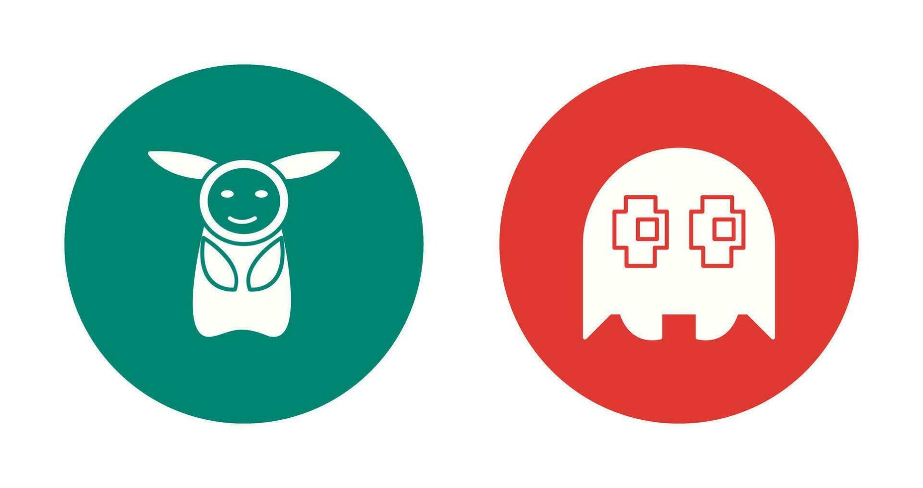 Game Character and Game Character Icon vector