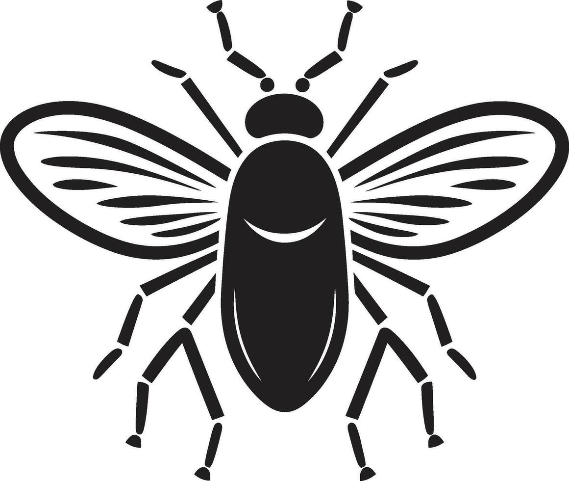 Intricate Detailing Black Aphid Vector Logo Craftsmanship Aphid Elegance in Black A Symbol of Timeless Beauty