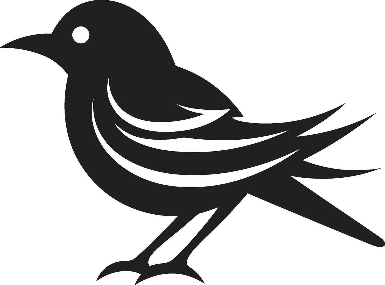 Regal Seagull Emblem Avian Leadership Symbol vector