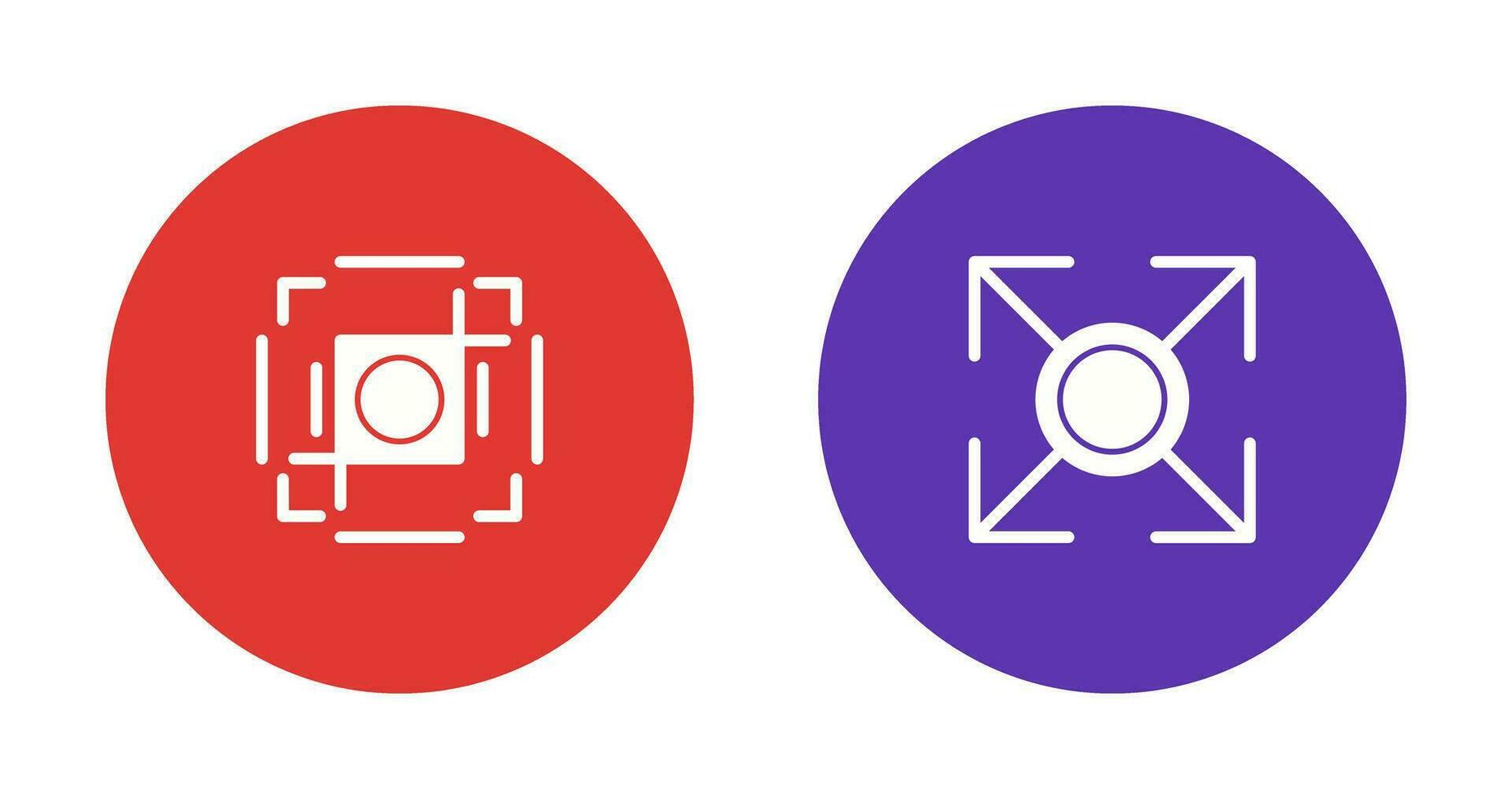 crop and expand Icon vector