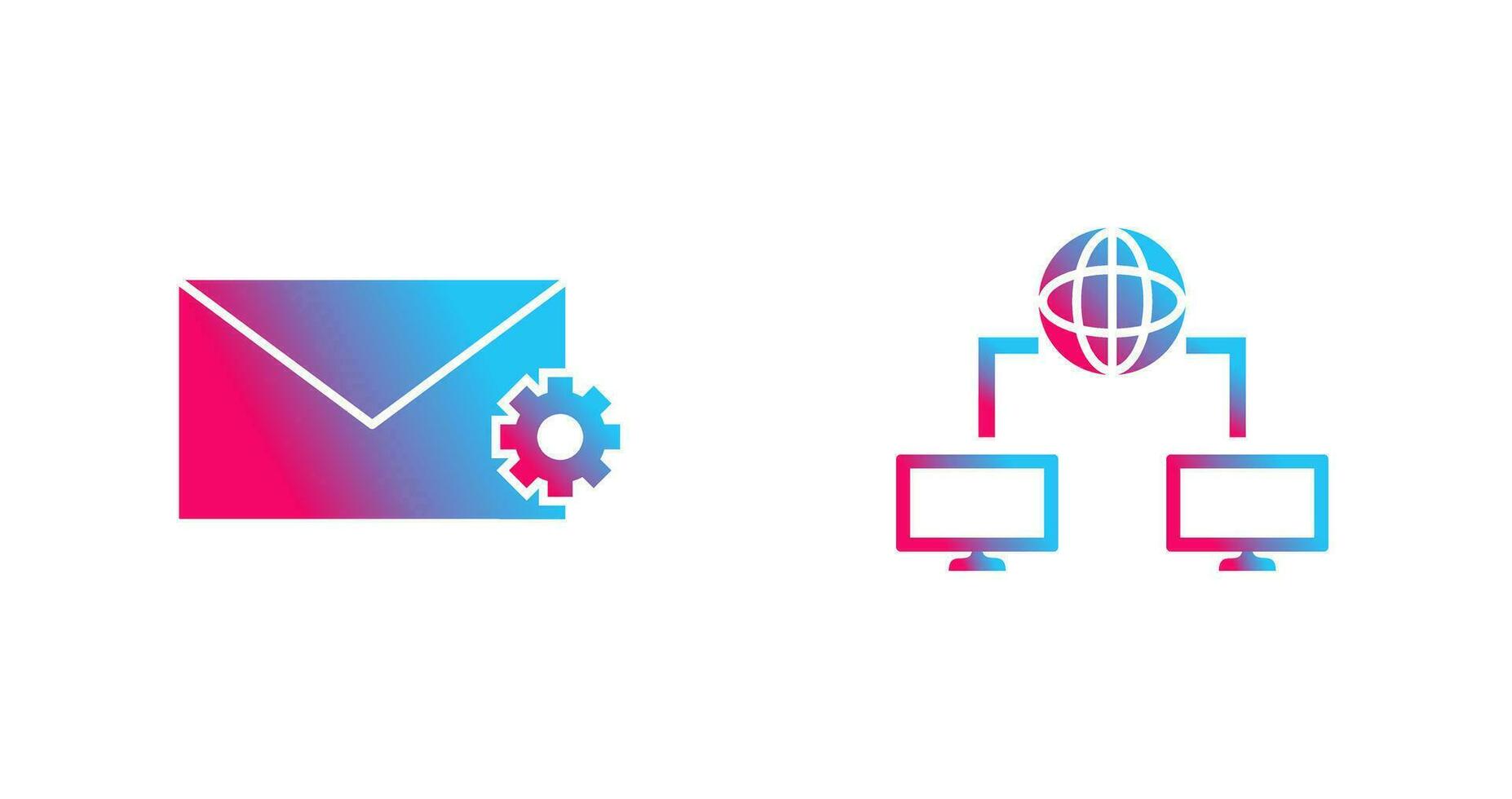 message setting and internet connectivity  Icon vector