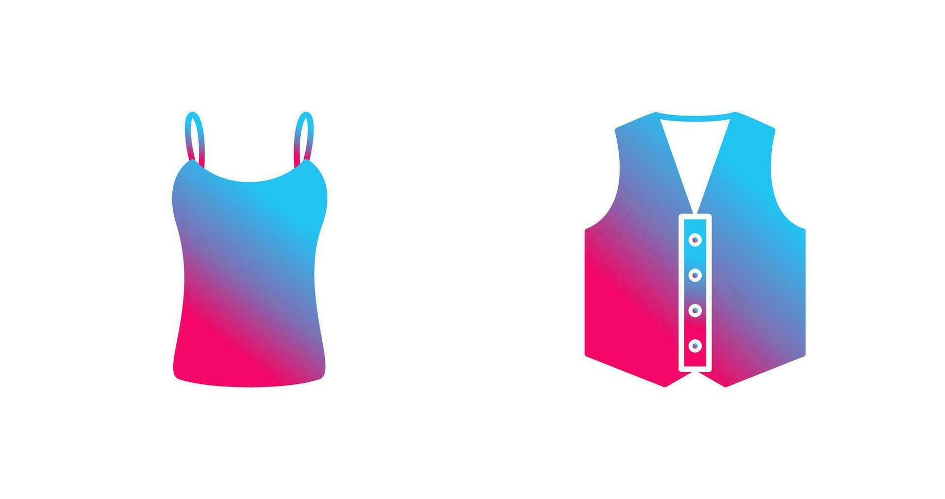 Ladies Vest and safety Icon vector