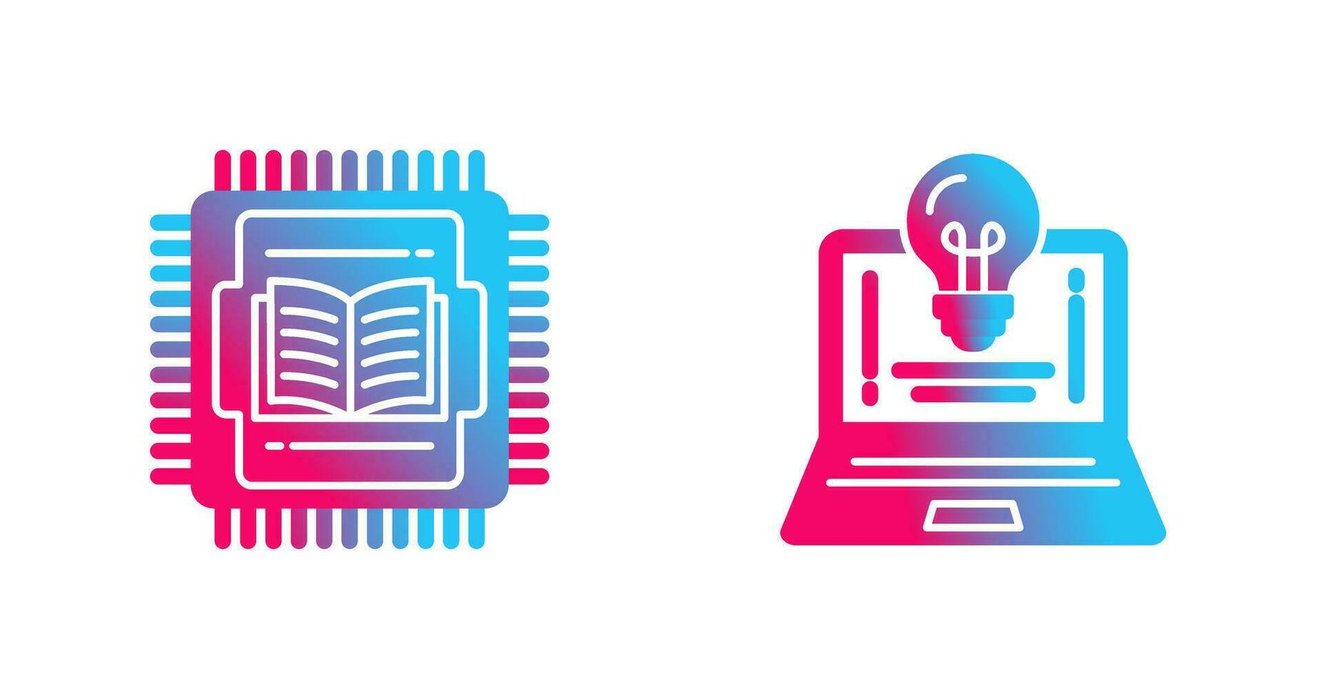 Cpu and Lamp Icon vector