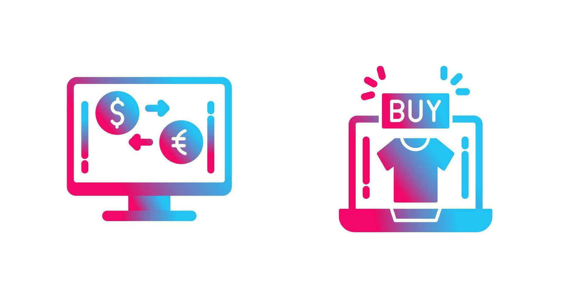 Currency Exchange and Buy Icon vector