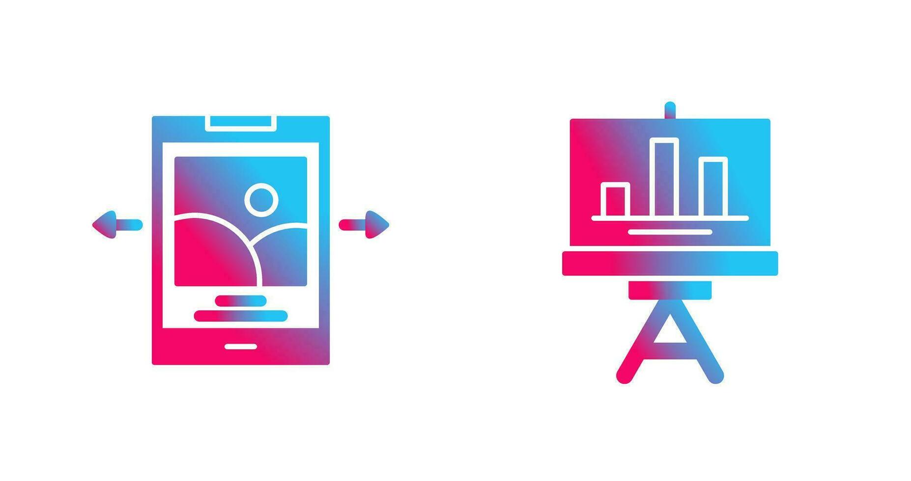 Swipe and Finance Icon vector