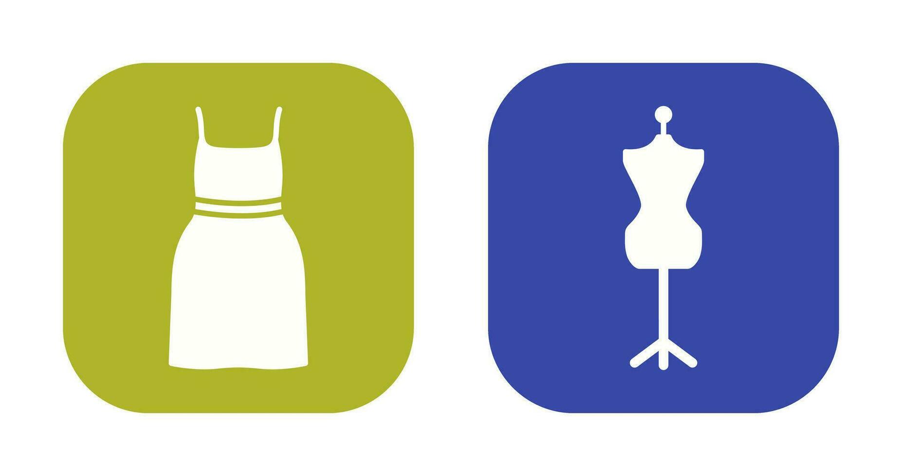 Cocktail Dress and Dress Holder Icon vector