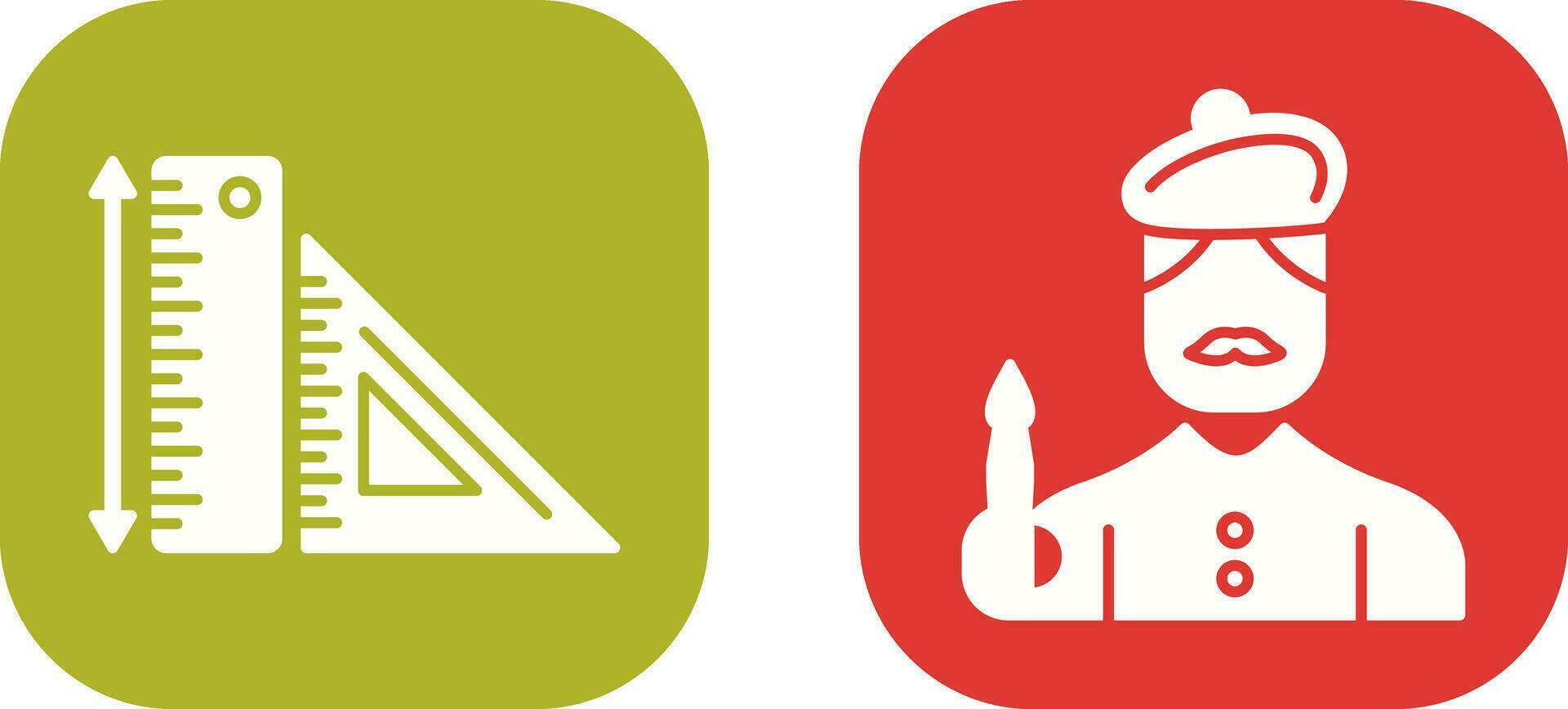 Rules and Artist Icon vector