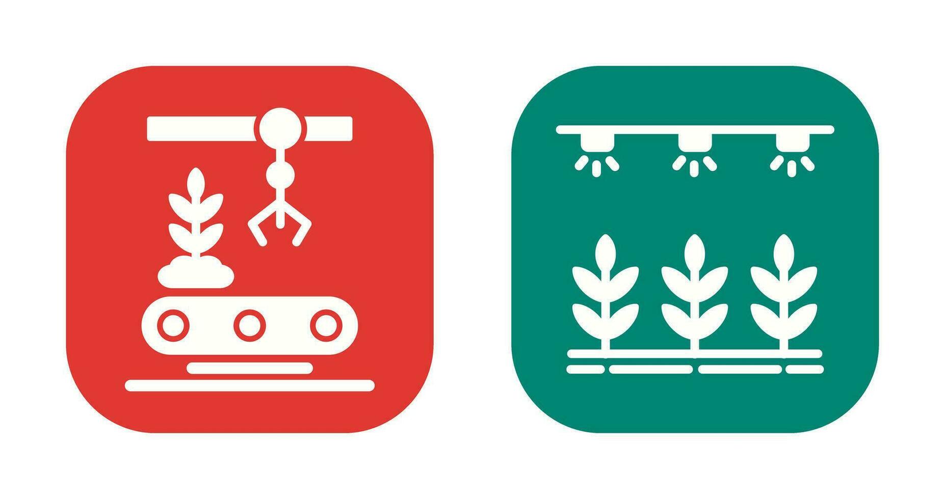 Conveyor and Irrigation  Icon vector