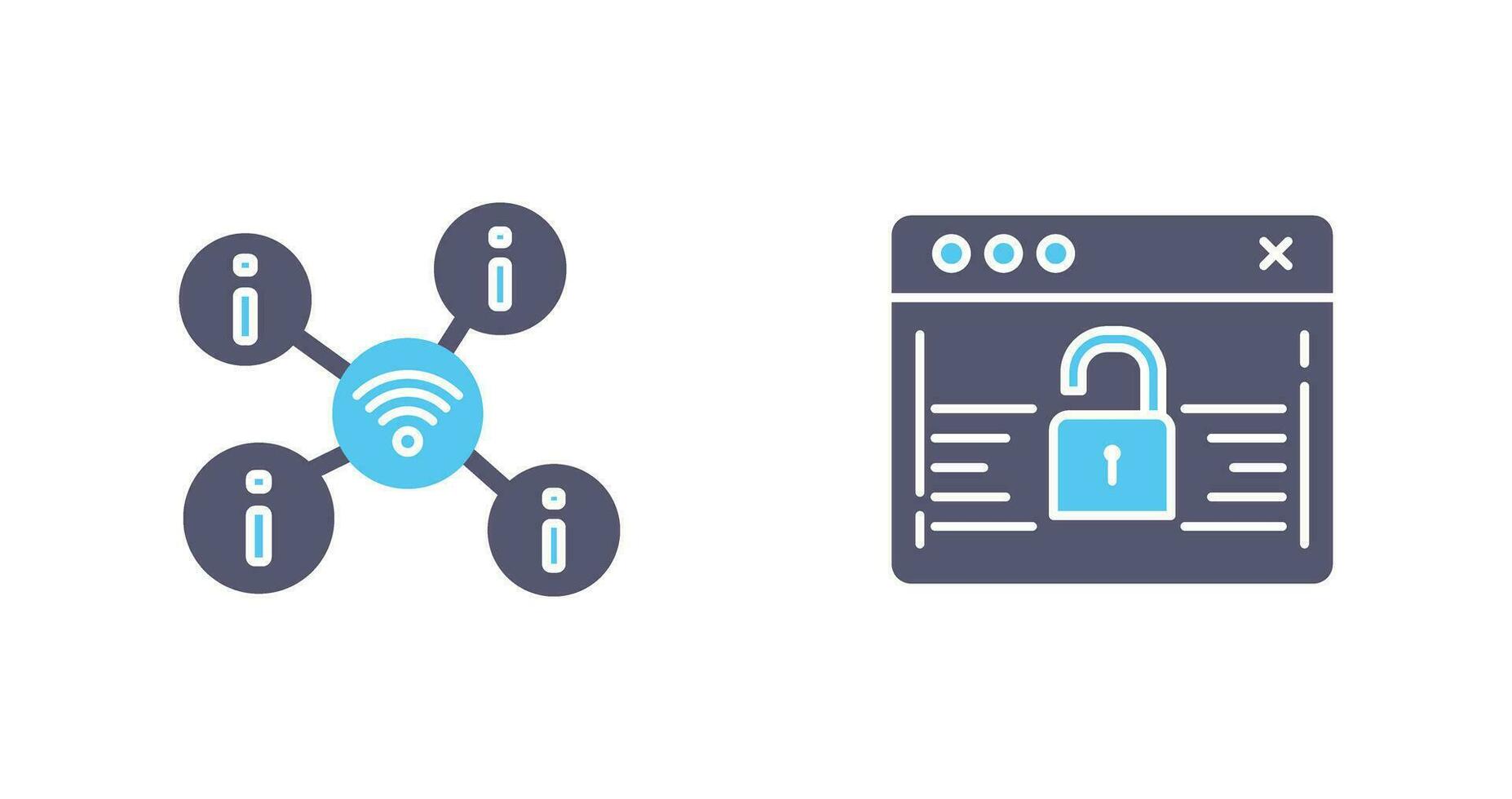 wifi and password Icon vector
