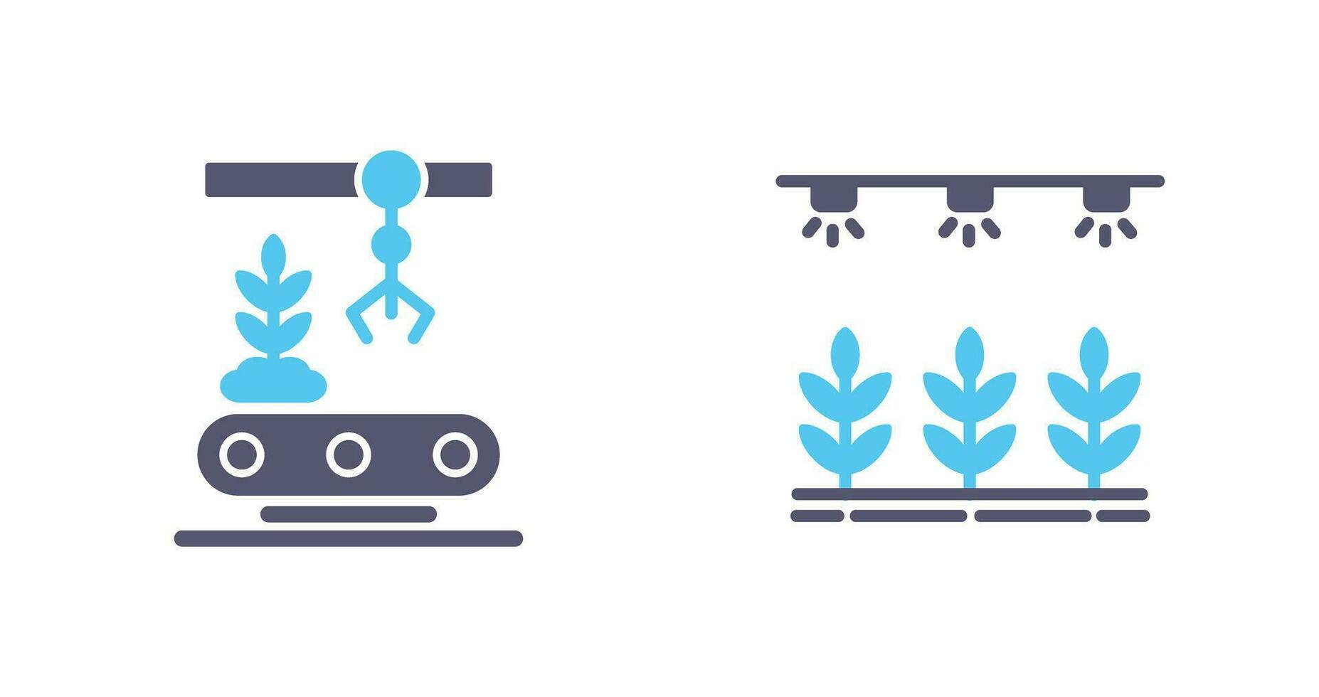 Conveyor and Irrigation  Icon vector