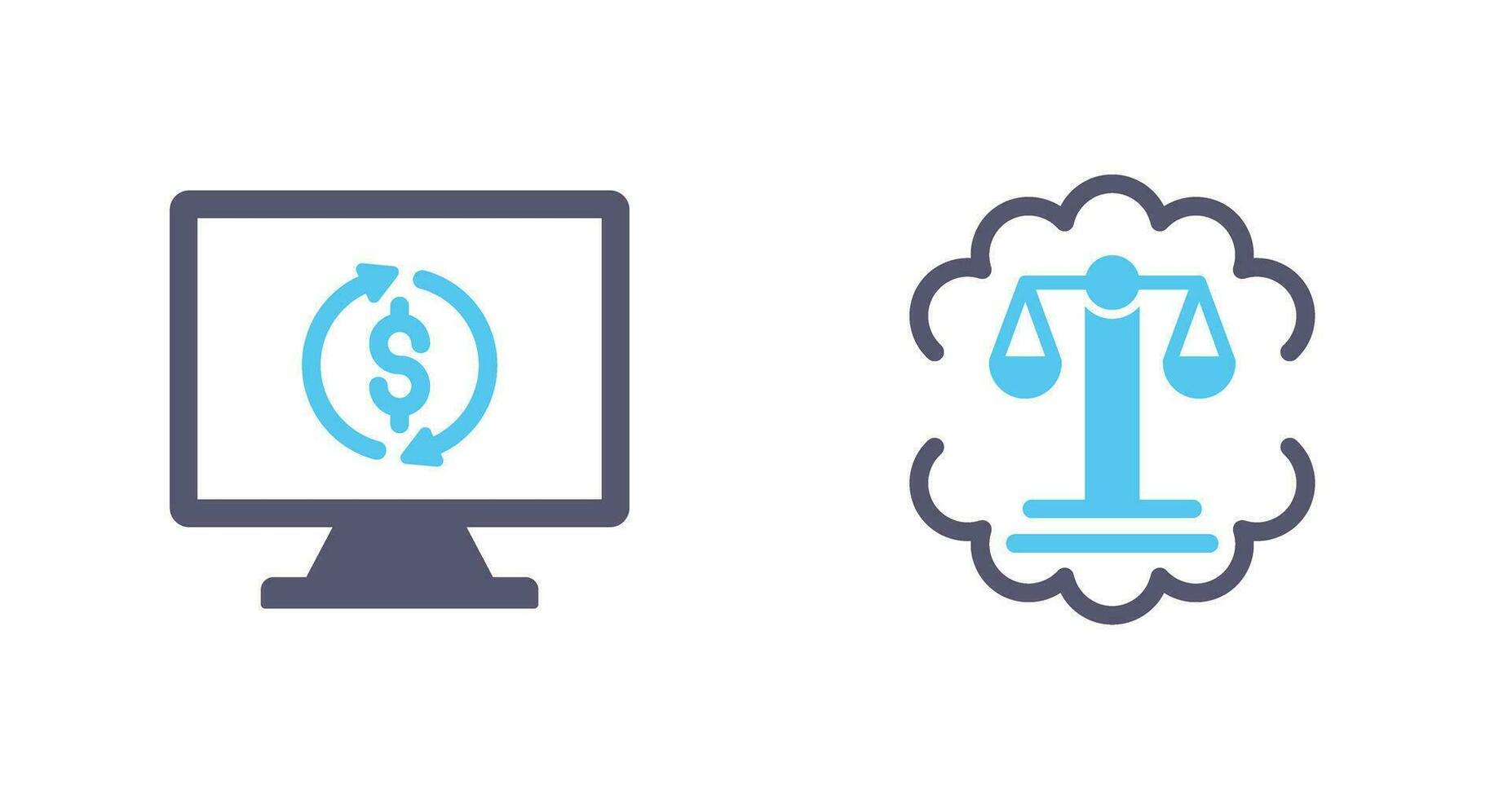 Demonstrator and Justice Scale Icon vector