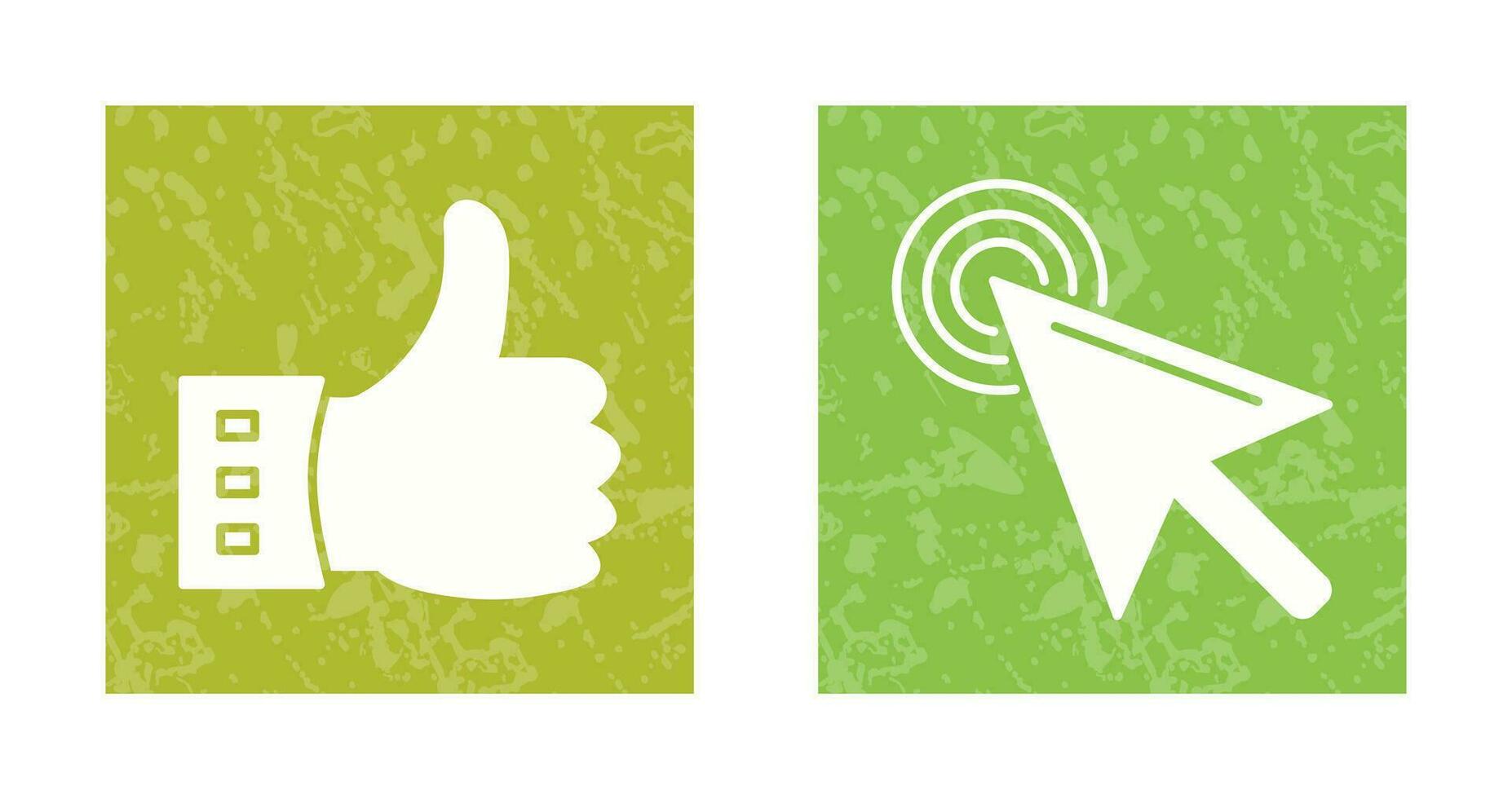 like and click Icon vector