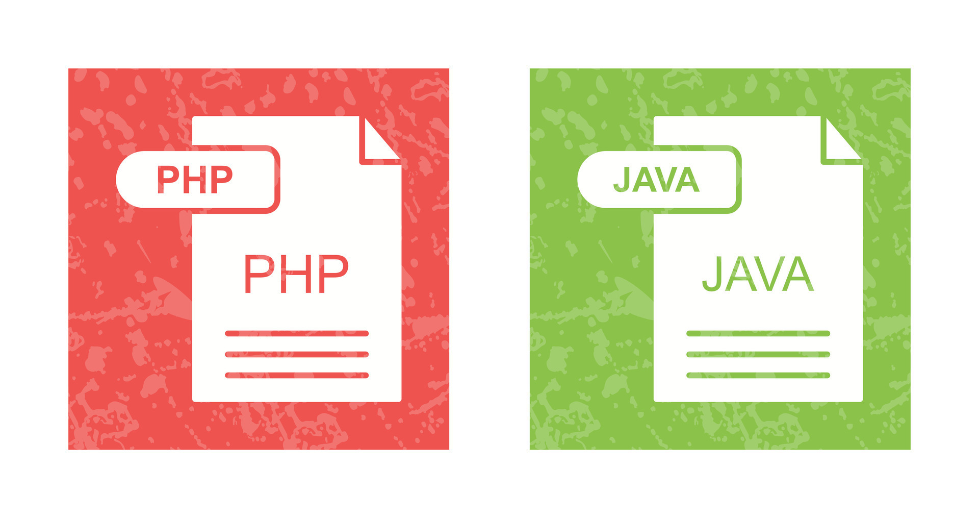 PHP and Java Icon 32781015 Vector Art at Vecteezy
